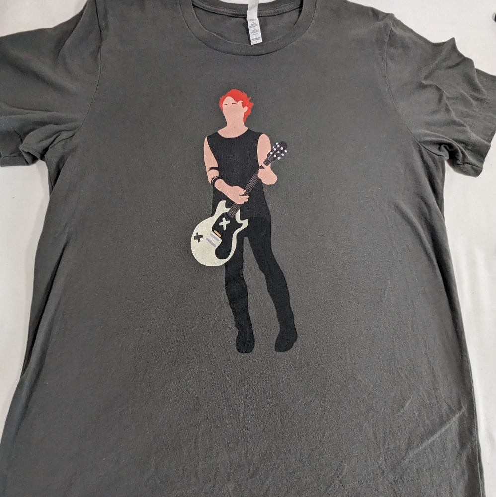 Ed Sheeran Silhouette Graphic Tee Large.